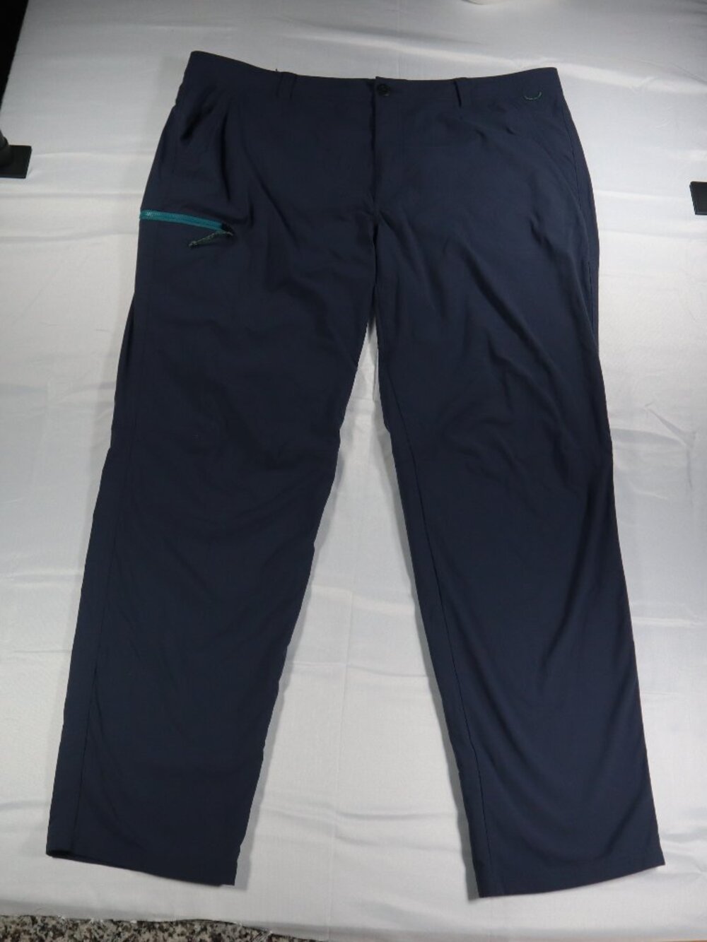 REI Co-op Trailmade Pants Mens 42x32 Navy Nylon Hiking Stretch UPF 50